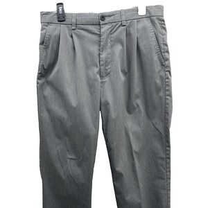 Orvis‎ Pants Men 32x29  Gray Pleated Dress Trousers Straight USA Made